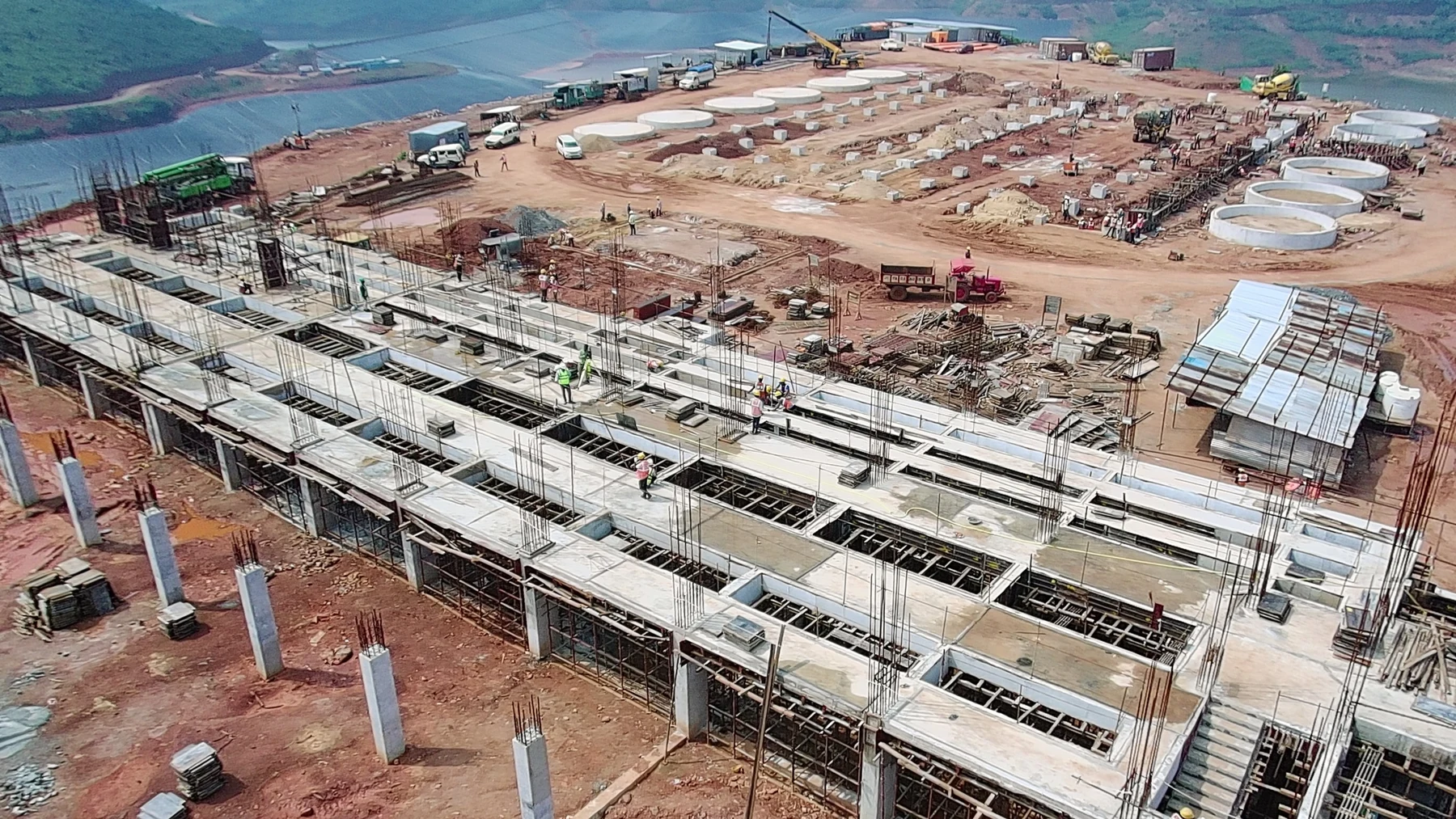 Industrial construction at Damanjodi, Odisha